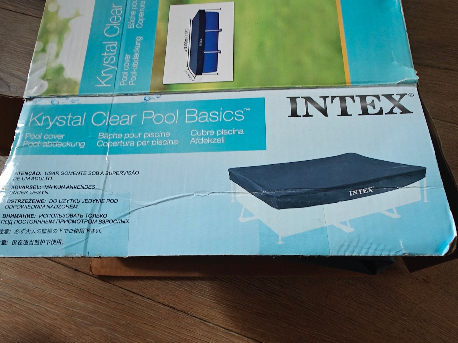 Intex Poolcover 3x2m - Slechts 1 seizoen gebruikt, Gebruikt, 200 tot 300 cm, Overige typen, Ophalen of Verzenden