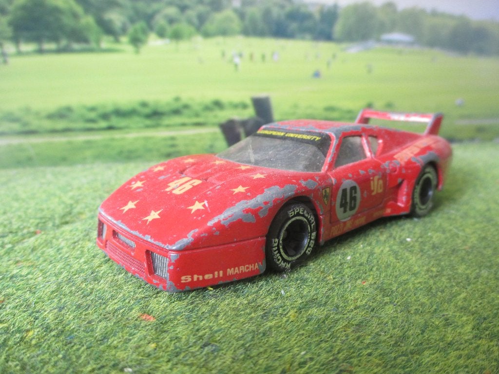 1:40 Ferrari 512 BB Michelin Racing - Matchbox Specials 1988, Hobby en Vrije tijd, Modelauto's | 1:43, Gebruikt, Auto, Matchbox