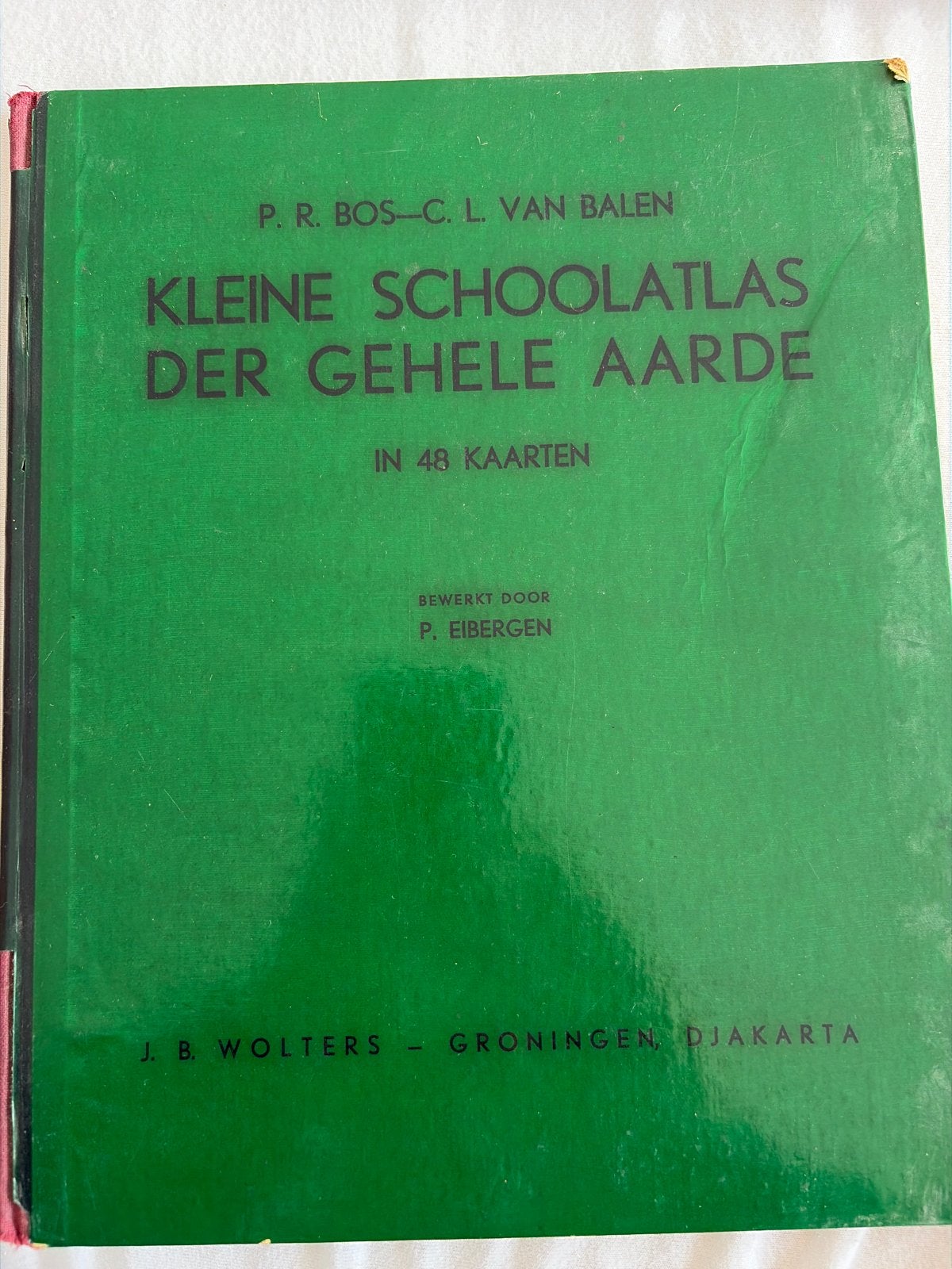 Kleine Schoolatlas der Gehele Aarde - 1953, Gelezen, Bosatlas, Ophalen of Verzenden, 1800 tot 2000