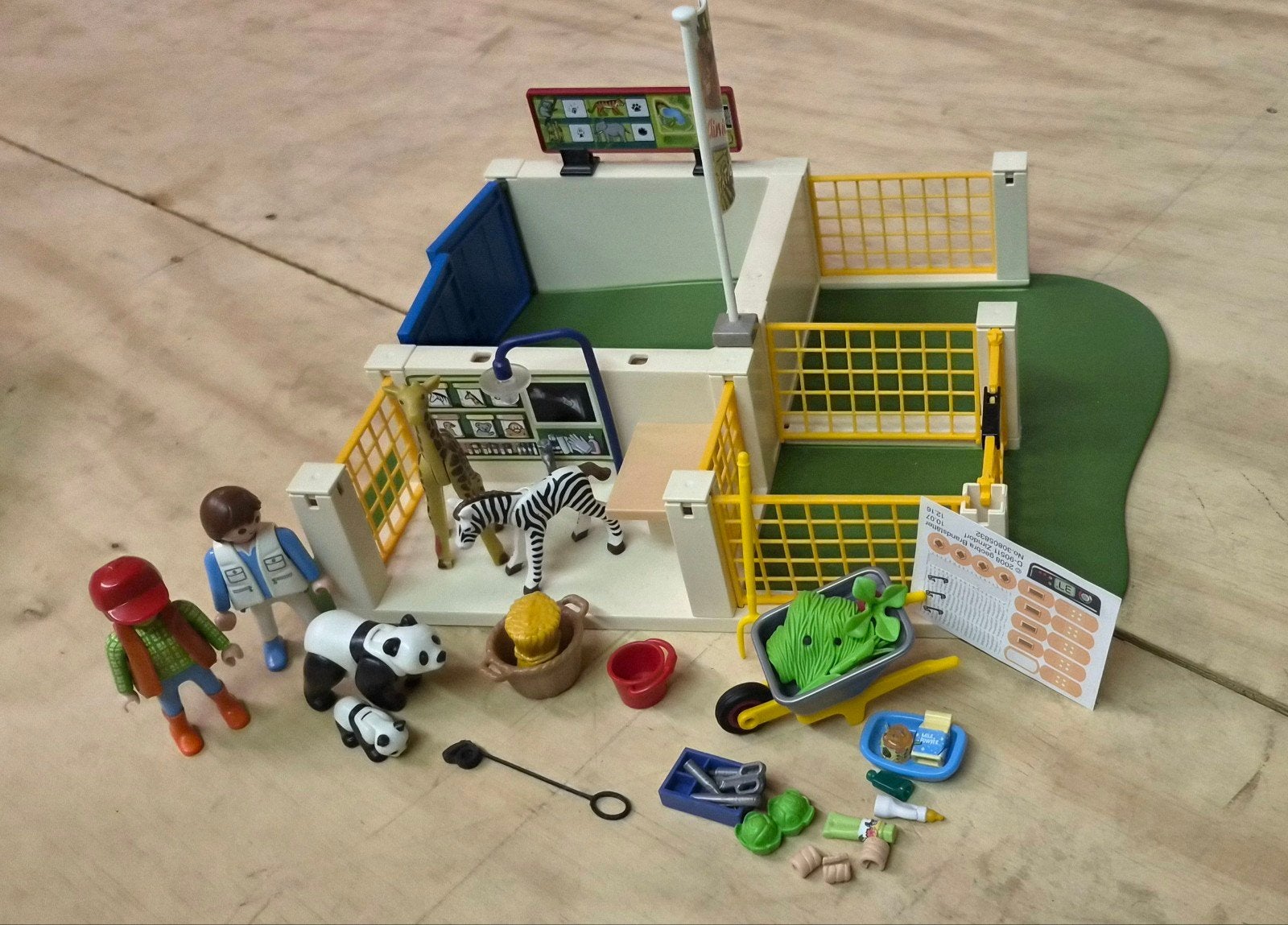 Playmobil Dierenkliniek met Zebra's en Panda's, Ophalen of Verzenden, Zo goed als nieuw, Jongen of Meisje