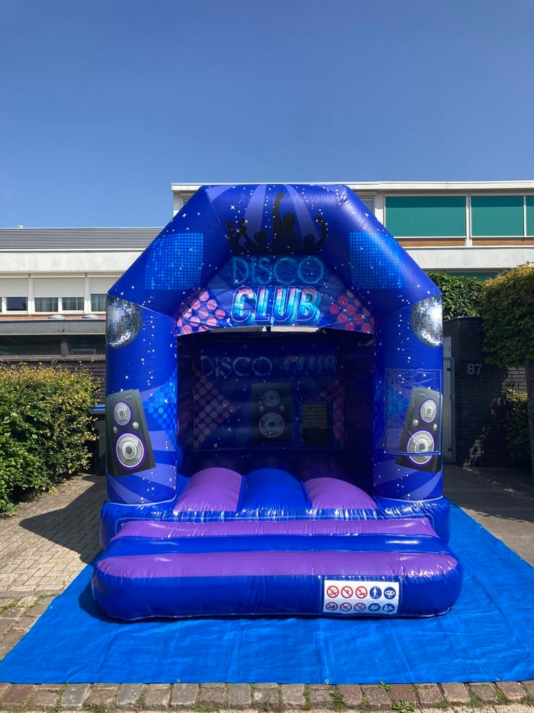 Vetgaaf Cool Springkussen Disco te huur! 3,5 x 4,5m !, Ophalen of Verzenden, Zo goed als nieuw, Overige