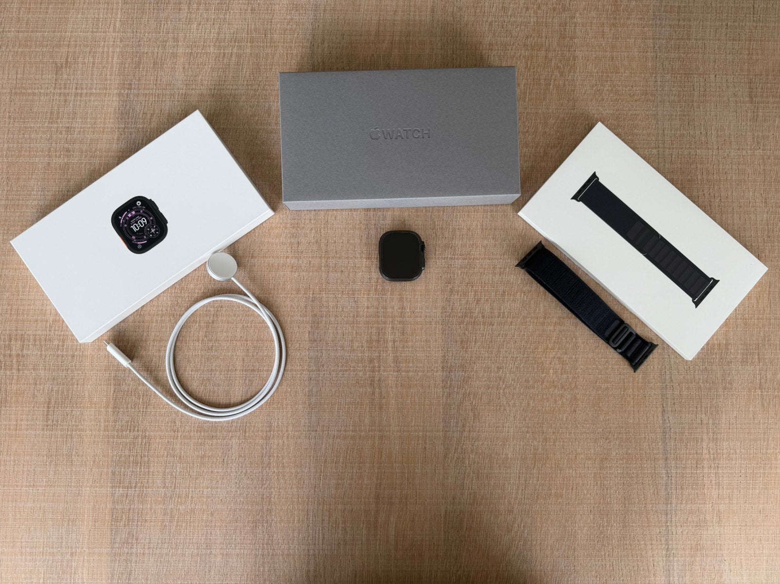 Apple Watch Ultra 3 Zwart Titanium 100% - Compleet, Ophalen of Verzenden, Zo goed als nieuw, Zwart, IOS