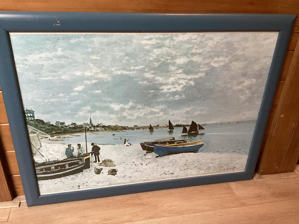 Poster Monet in lijst, Ophalen, Gebruikt, 50 tot 75 cm, 75 tot 100 cm