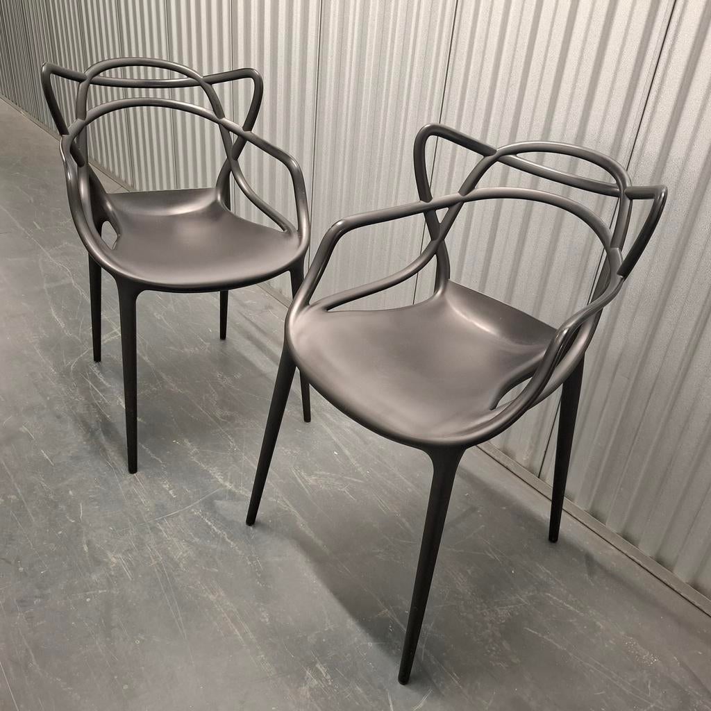 KARTELL MASTERS stoel / set van 2 stoelen Eetkamerstoelen, Huis en Inrichting, Stoelen, Ophalen, Kunststof, Gebruikt, Twee