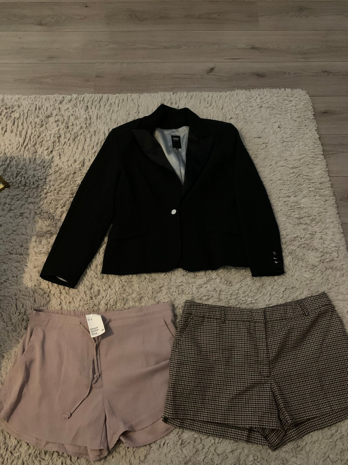 Zwarte Blazer (maat 42) en H&M Broek (maat 46/XL), Ophalen of Verzenden, Zo goed als nieuw, Maat 46/48 (XL) of groter, Zwart