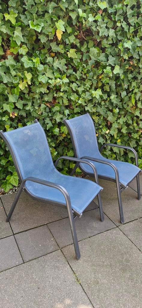 2 kinder tuinstoelen, Tuin en Terras, Tuinstoelen, Ophalen, Gebruikt, Kunststof, Stapelbaar