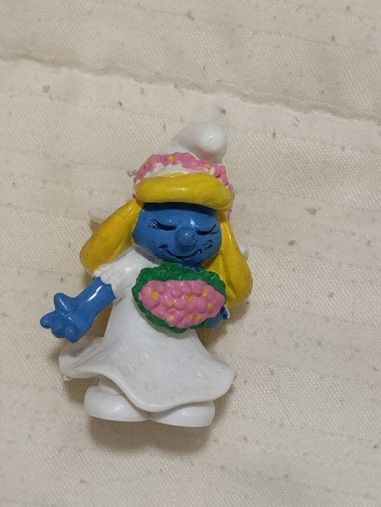 bruid smurfin, Ophalen of Verzenden, Gebruikt, Smurfin, Poppetje, Figuurtje of Knuffel