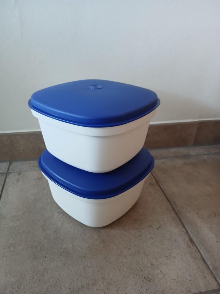 2 Tupperware serveerwonder, graankoker, rijst/pastakoker, Ophalen of Verzenden, Gebruikt, Blauw, Overige typen