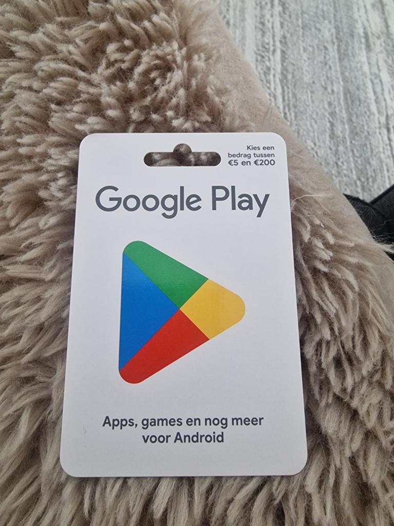 15 euro google play kaart, Tickets en Kaartjes, Kortingen en Cadeaubonnen, Eén persoon, Cadeaubon, Overige typen