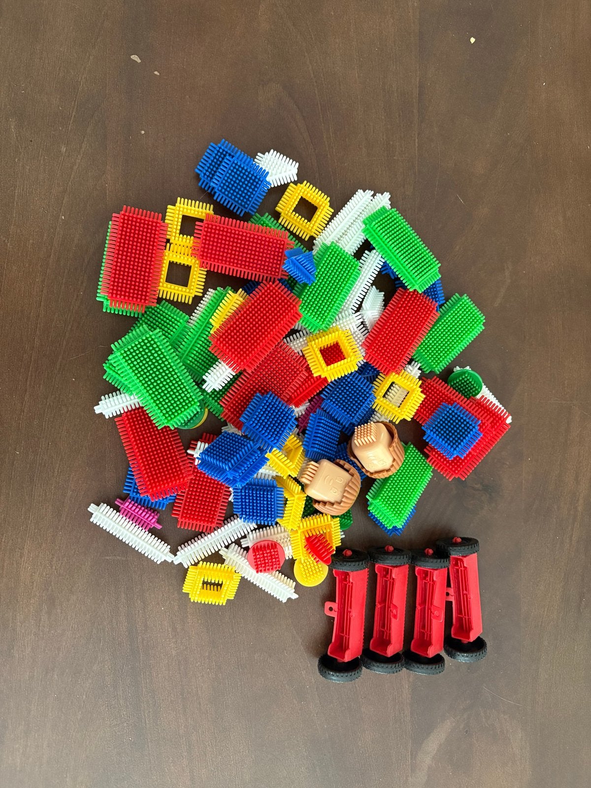 Grote set kleurrijke Stickle Bricks, Ophalen, Gebruikt, Overige merken