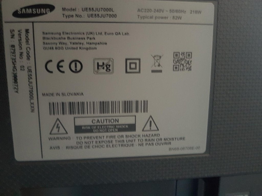 Samsung 55 inch smart tv, Ophalen, LCD, Zo goed als nieuw, 100 Hz