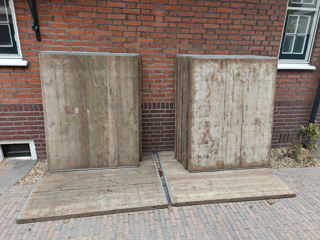 12 steenschotten 140*110*5, Tuin en Terras, Ophalen, Hout