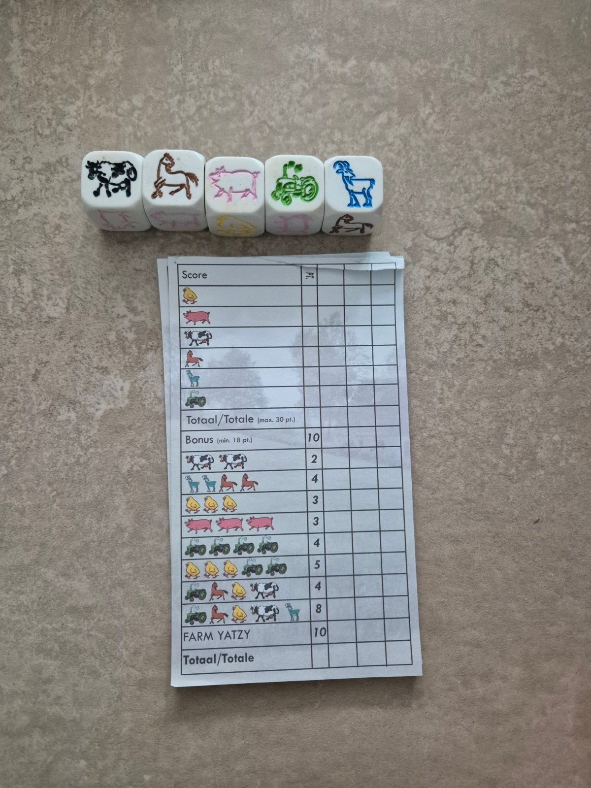 Kinder Yahtzee / Farm Yatzy - Leuk en Leerzaam Spel, Ophalen of Verzenden
