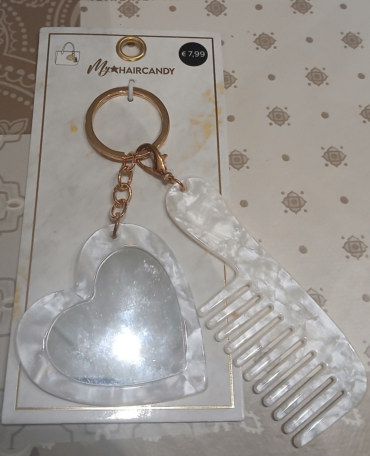 My Haircandy sleutelhanger met spiegel & kam - nieuw, Verzamelen, Sleutelhangers, Ophalen of Verzenden, Nieuw