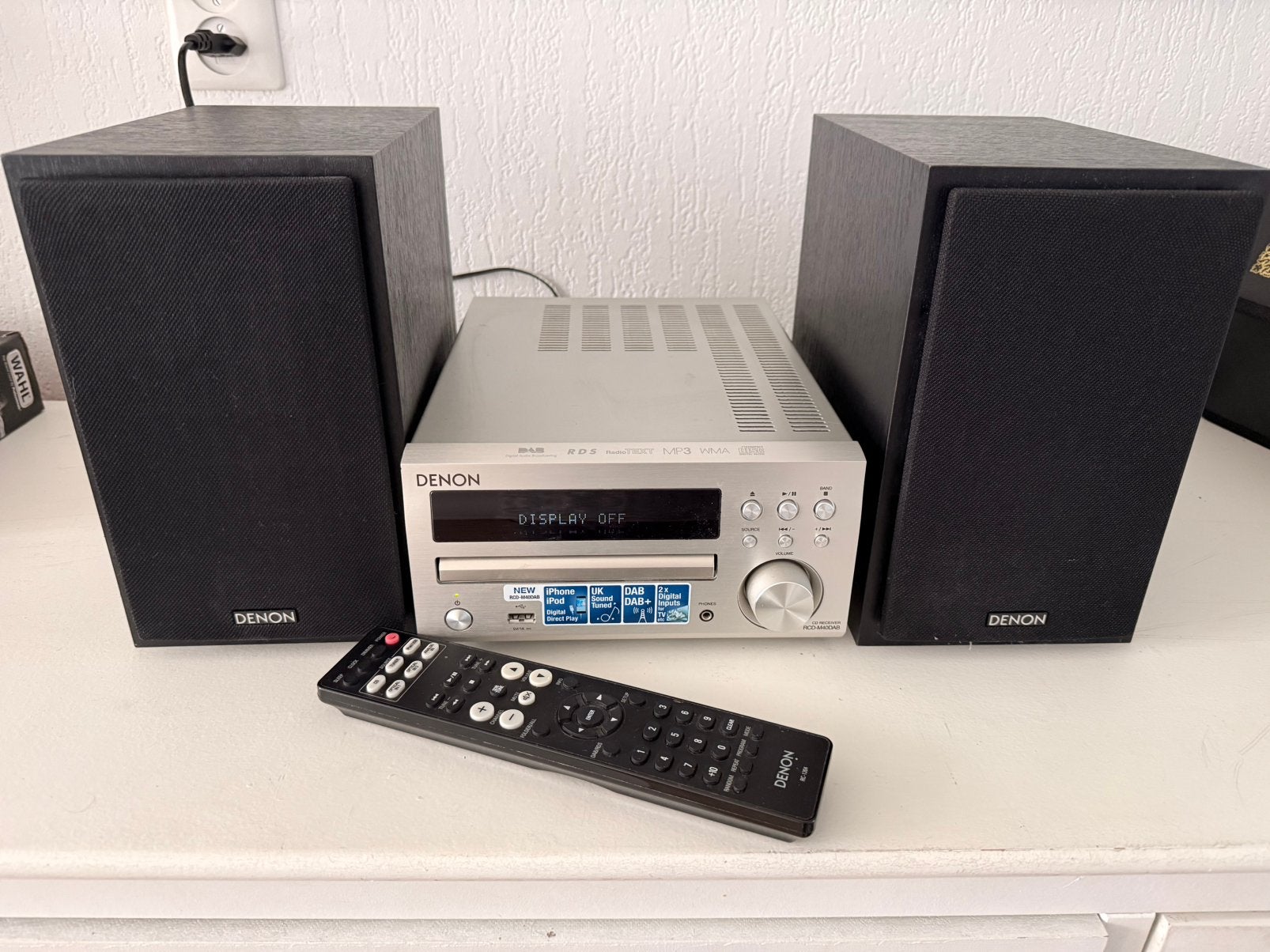 Denon D-M40DAB microset (RCD-M40DAB + SC-M40 luidsprekers) , Ophalen of Verzenden, Zo goed als nieuw, Denon, Microset