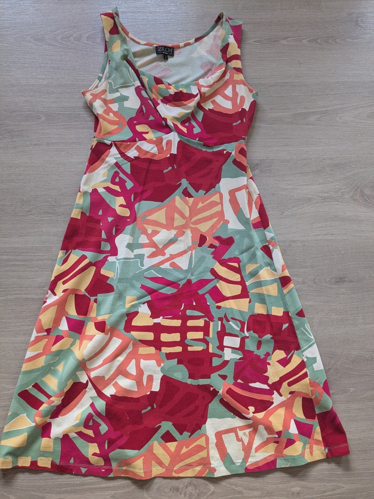 ZILCH Amsterdam zomerjurk met kleurrijke print, maat S, Meerkleurig, Ophalen of Verzenden, Zo goed als nieuw, ZILCH Amsterdam