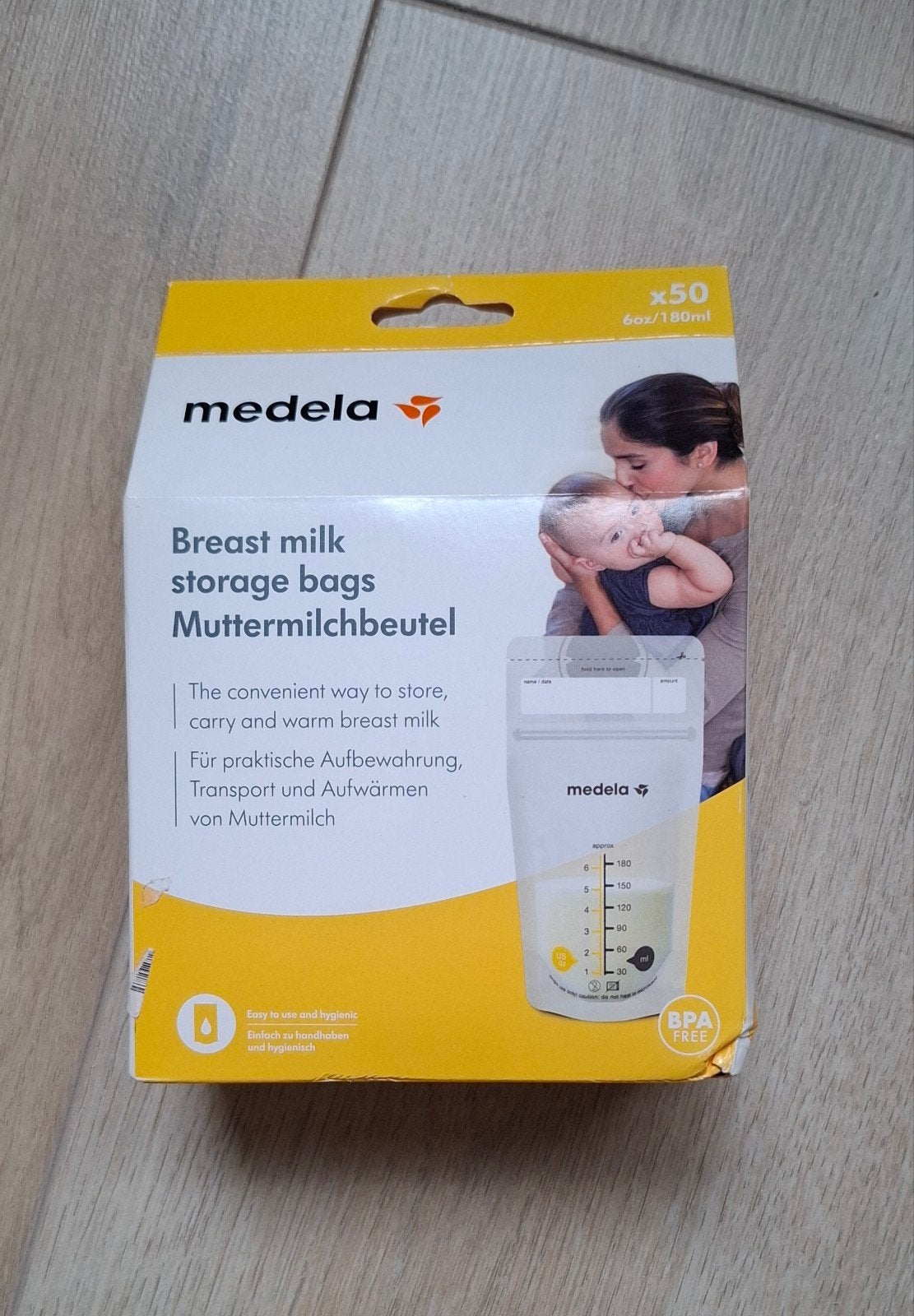 Medela Moedermelk Bewaarzakjes - 50 stuks, 180ml, Kinderen en Baby's, Medela, Bewaarbakje, Nieuw, Ophalen of Verzenden