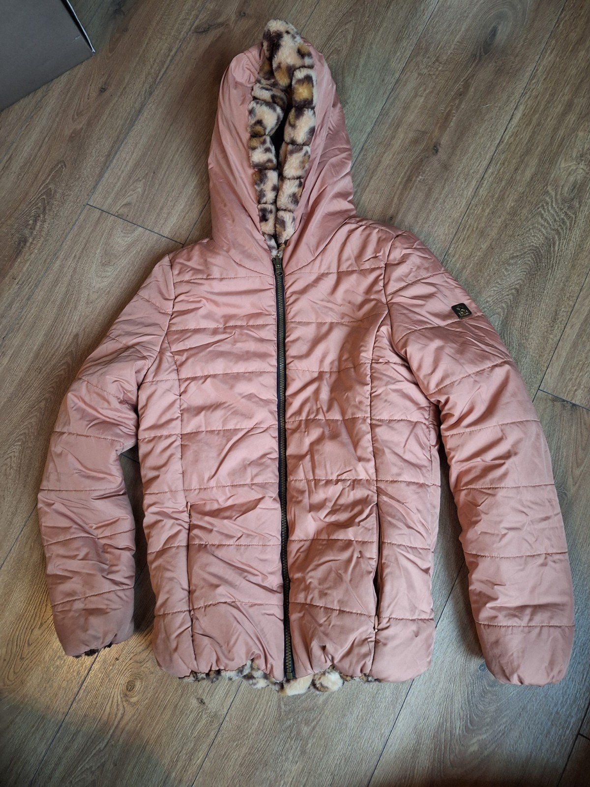 dikke winterjas meisje Like Flo maat 164, Meisje, Ophalen of Verzenden, Zo goed als nieuw, Like flo