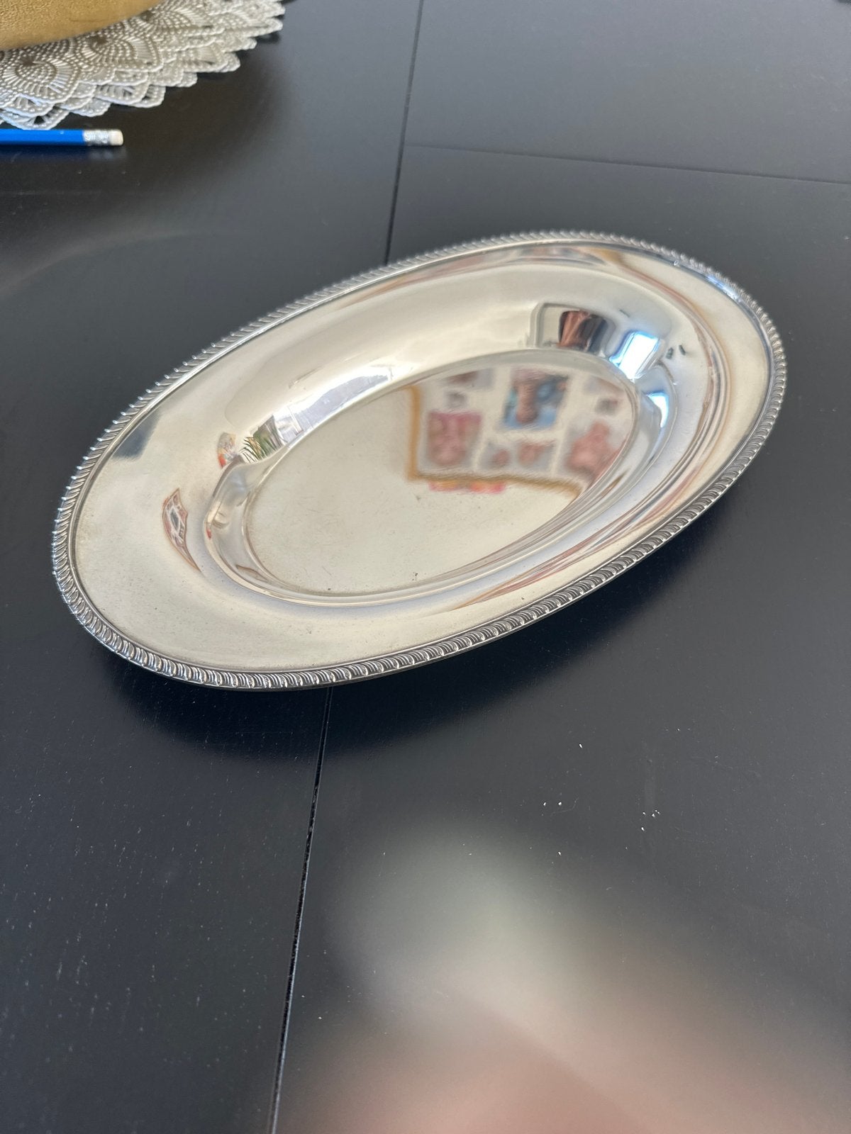 Vinted verzilverde serveerschaal, Antiek en Kunst, Ophalen of Verzenden