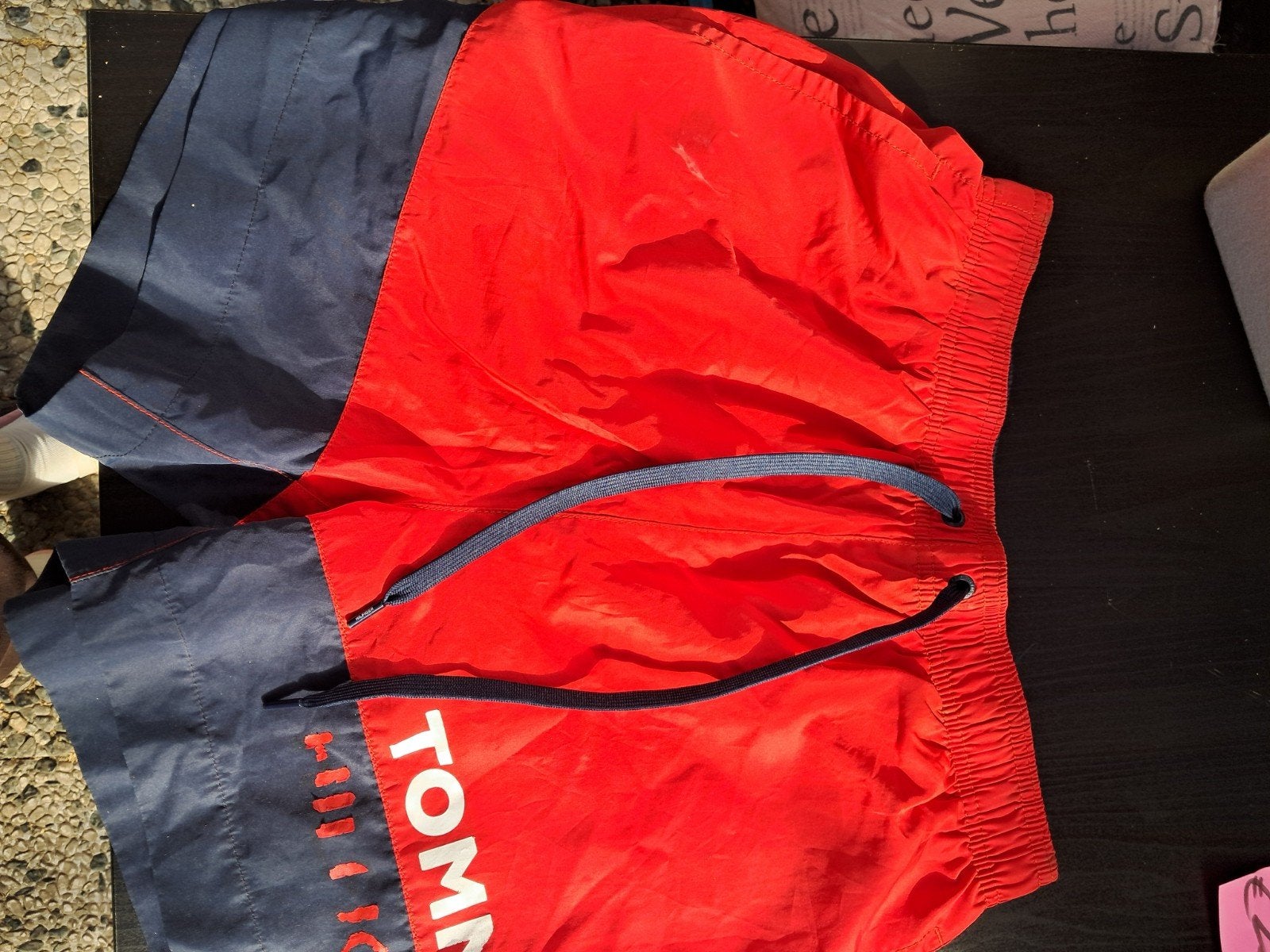 Tommy Hilfiger Zwemshort - Rood/Blauw - Maat M, Maat 48/50 (M), Tommy Hilfiger, Ophalen of Verzenden, Zwemshort