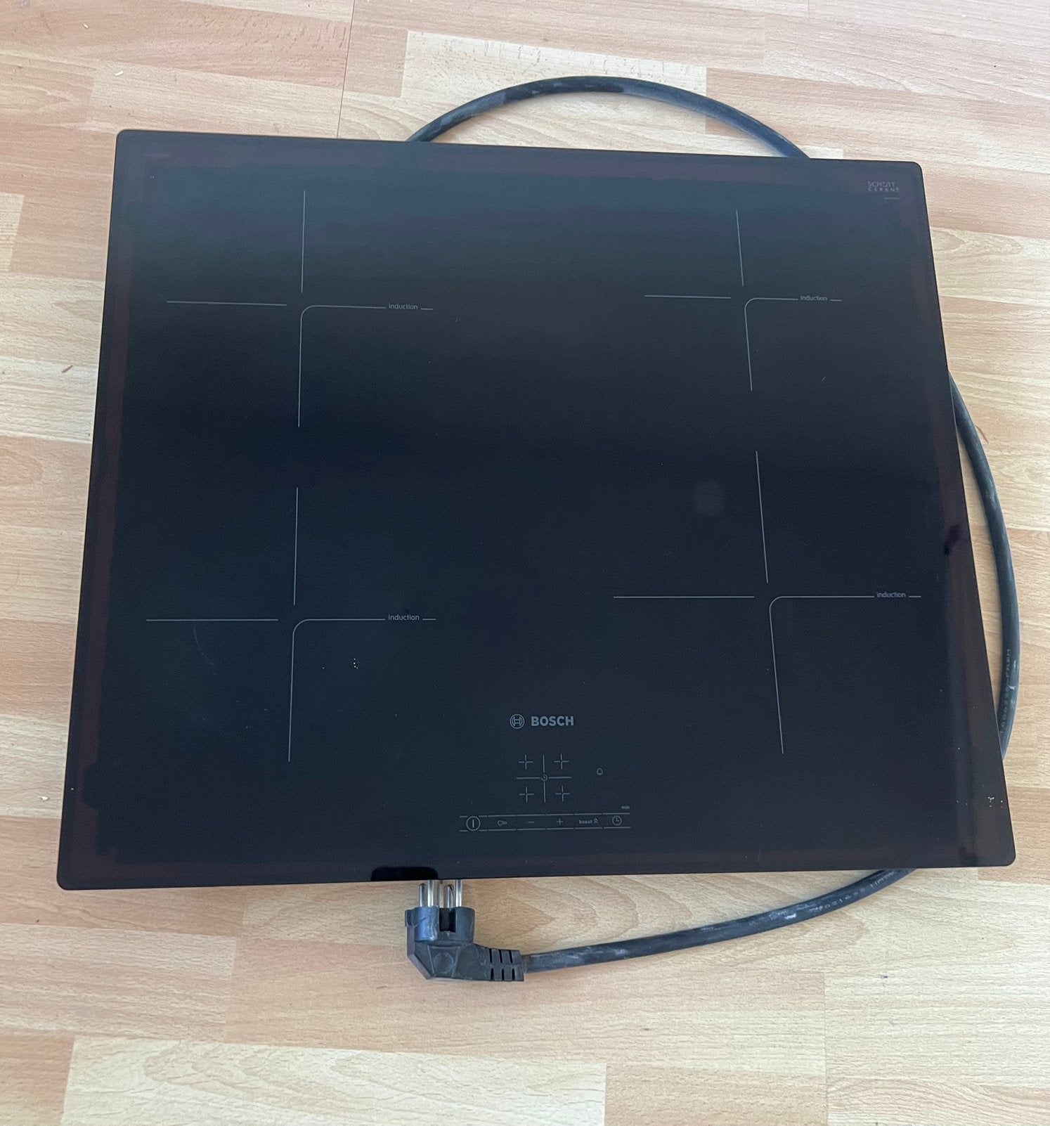 Bosch inductie kookplaat, Witgoed en Apparatuur, Kookplaten, Ophalen, Inbouw, Inductie, 4 kookzones