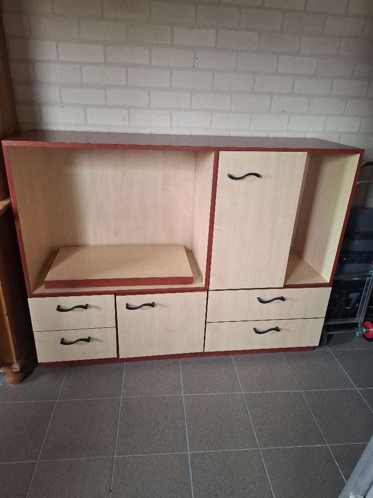 TV wandmeubel, Ophalen, Met deur(en), 100 tot 150 cm, 150 tot 200 cm