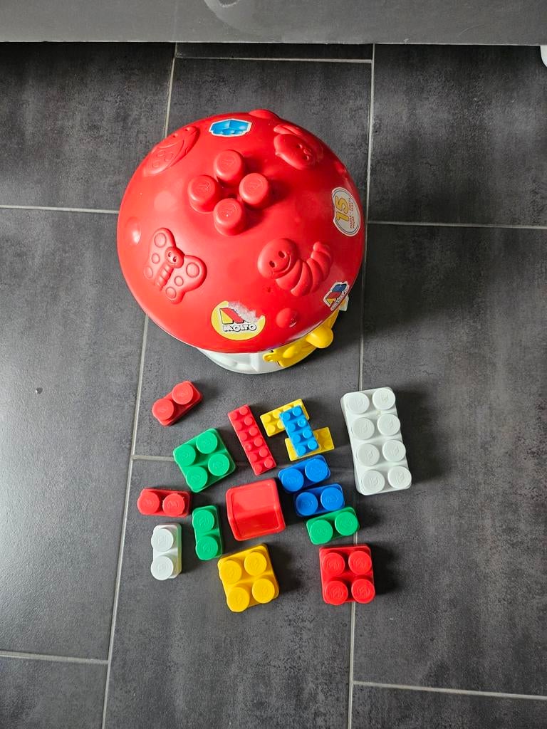 Duplo blokken met Smurfen huisje opbergdoos, Kinderen en Baby's, Speelgoed | Duplo en Lego, Ophalen, Duplo