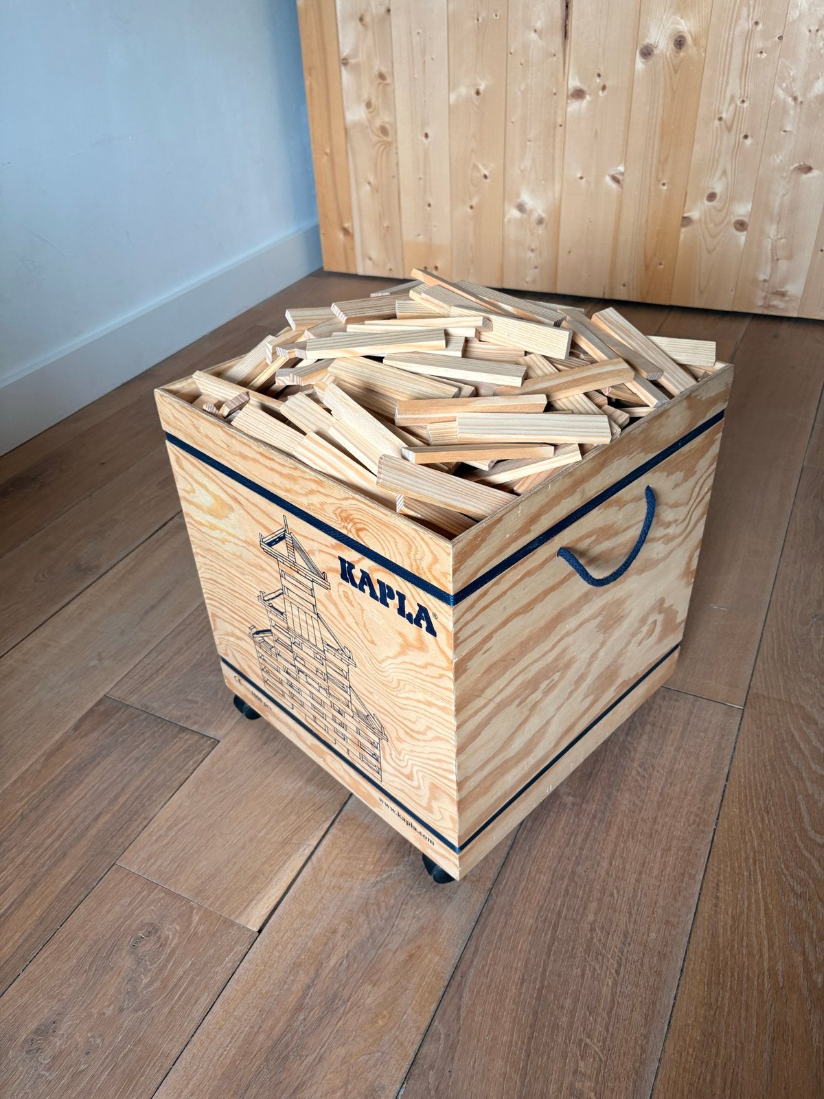 KAPLA 1000 - houten kist op wieltjes, Ophalen, Gebruikt