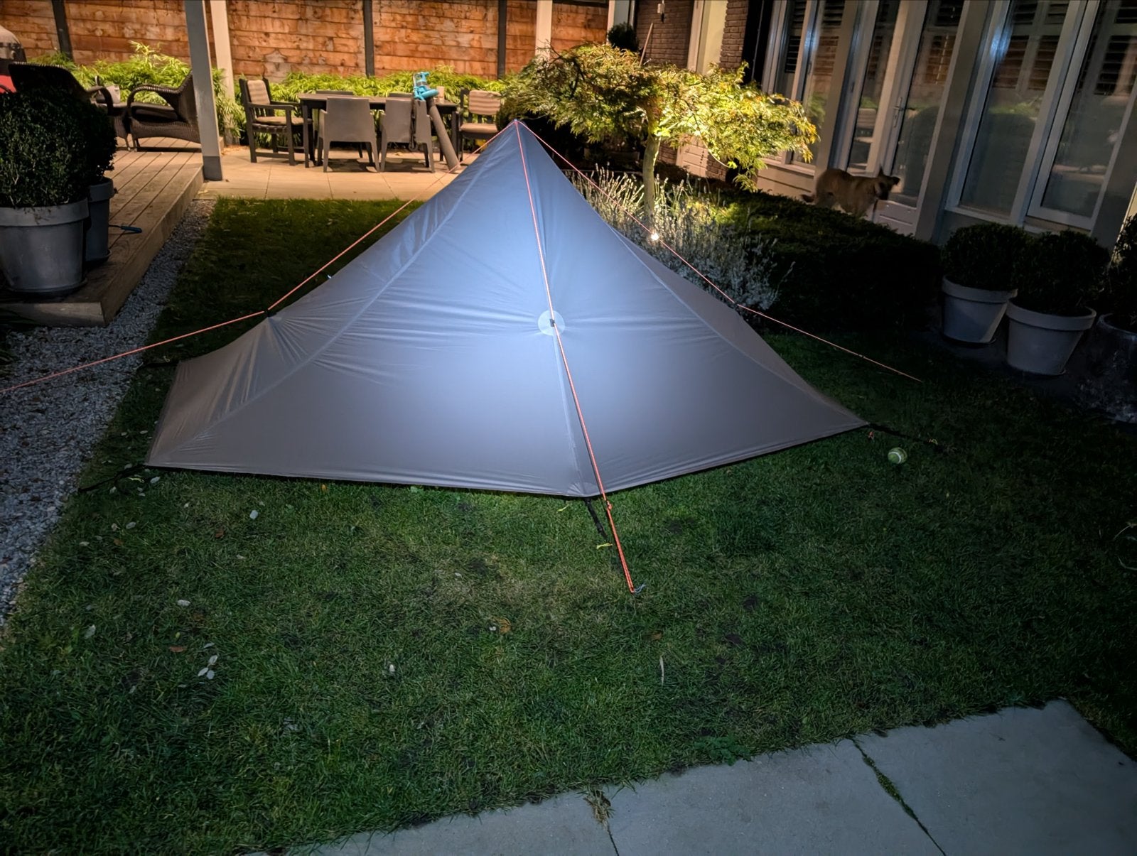 3FUL Lanshan 1 3-seizoenen ultralichte tent kleur dark grey, Ophalen of Verzenden, Zo goed als nieuw, Tot en met 2