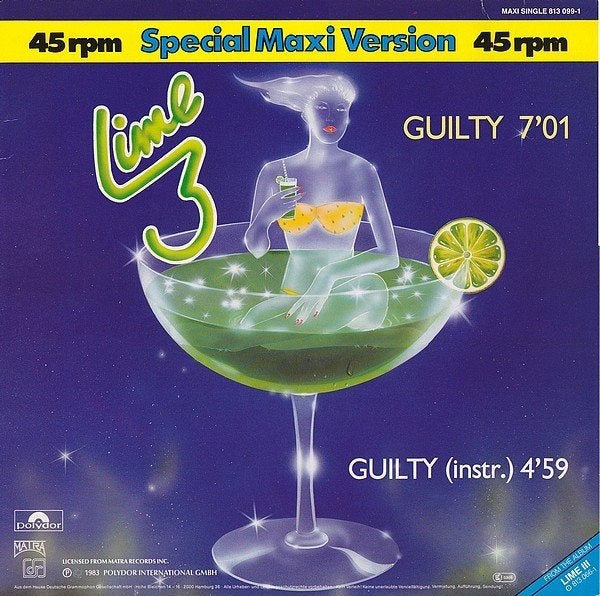 Lime – Guilty 1983 Electro / Disco , 12" Maxi, Gebruikt, Originele persing, Ophalen of Verzenden, 12 inch