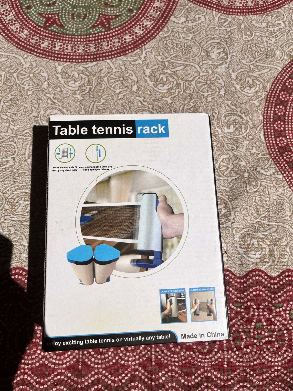 Tafeltennis set: net, batje en balletjes, Ophalen of Verzenden, Nieuw, Net, Batje(s) of Balletje(s), Inklapbaar