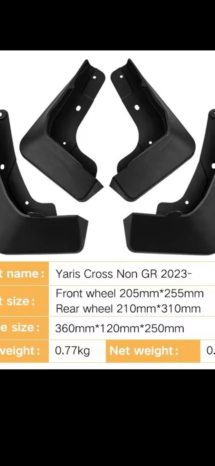 1 Set Voor Toyota Yaris  2022 2023 2024 Auto Spa, Voor, Nieuw, Ophalen of Verzenden, Toyota