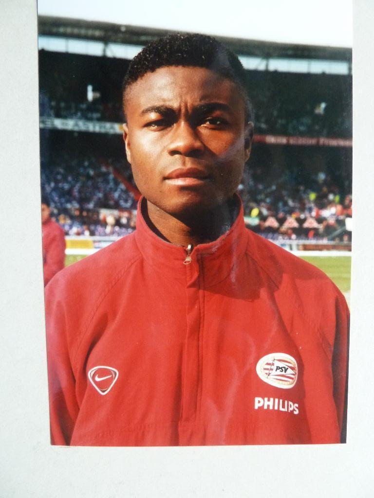 Foto.  Erik.Addo.  PSV. 2000/2001  10 x 15 cm, Verzamelen, Sportartikelen en Voetbal, Ophalen of Verzenden, Zo goed als nieuw