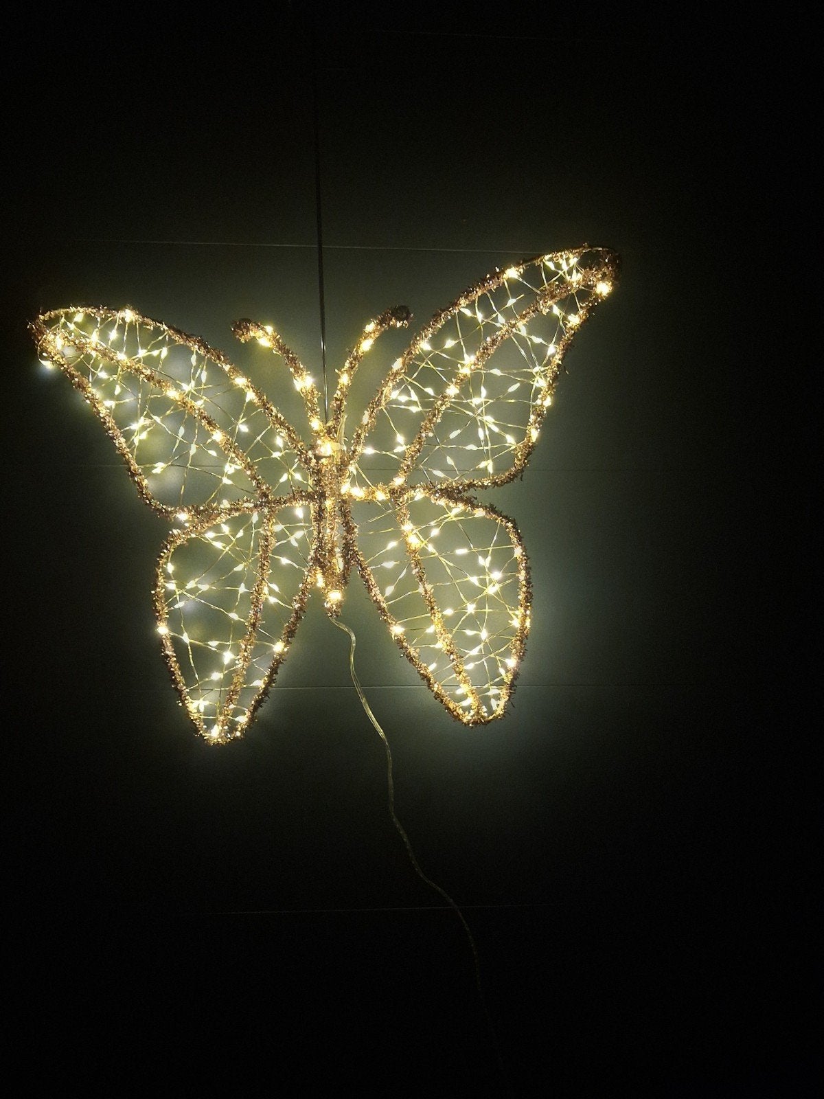 buitenkerstverlichting: 2 vlinders, Ophalen of Verzenden, Zo goed als nieuw