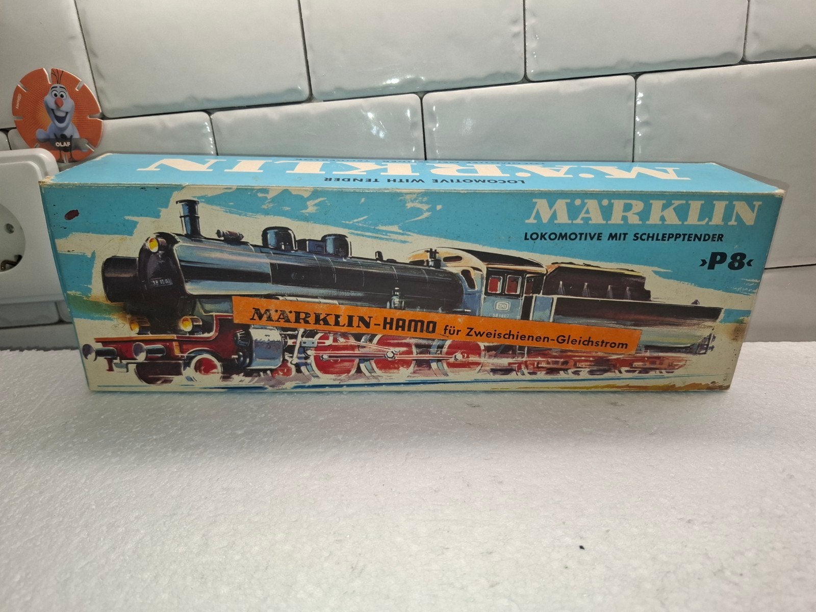 8398 marklin lege lok doos, Hobby en Vrije tijd, Gebruikt, Locomotief, Gelijkstroom of Wisselstroom, Ophalen of Verzenden