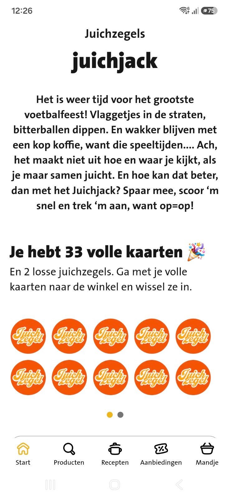 Jumbo juichzegels digitaal, Hobby en Vrije tijd, Spaarzegeltjes, Ophalen, Winkel, Super of Benzinepomp, Volle spaarkaart