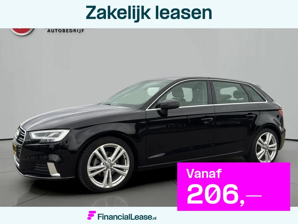 Audi A3 Sportback 1.0 TFSI Sport Lease Edition LED VERL. NAV, Gebruikt, Euro 6, Zwart, Origineel Nederlands