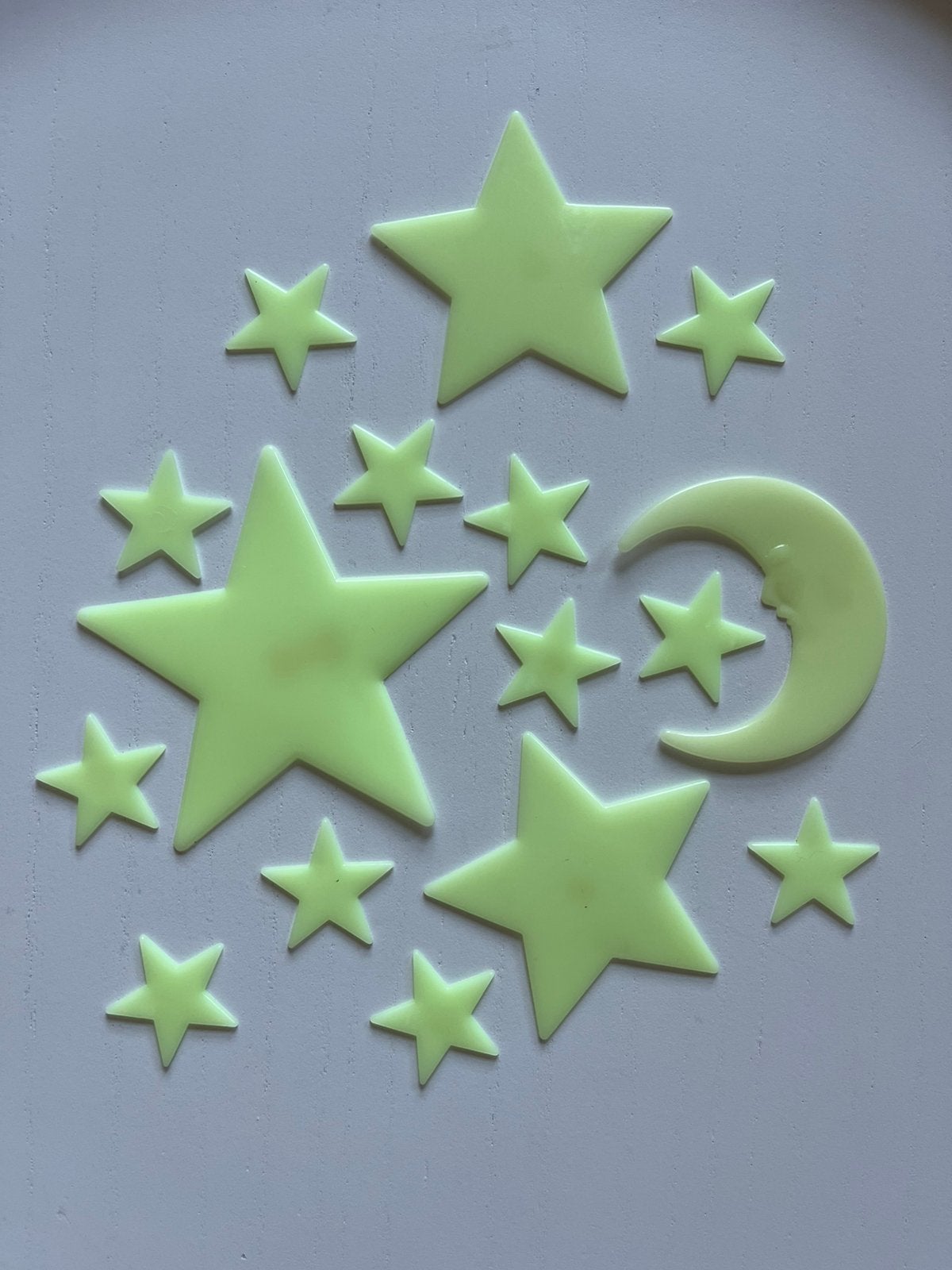 Glow in the dark maan en sterren, Ophalen, Zo goed als nieuw, Wanddecoratie