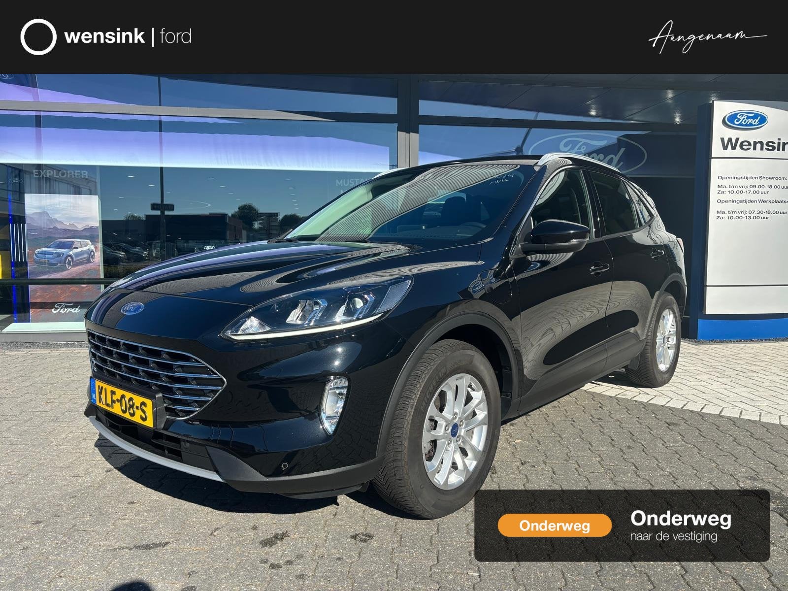 Ford Kuga 2.5 PHEV Titanium | Navigatie | Stoelverwarming |, Auto's, Gebruikt, Euro 6, 4 cilinders, Zwart