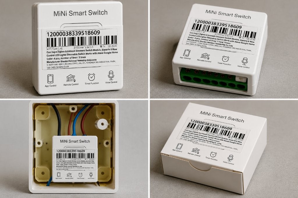 Vier Zigbee Mini Smart Switch modules, Hobby en Vrije tijd, Elektronica-componenten, Ophalen of Verzenden, Nieuw