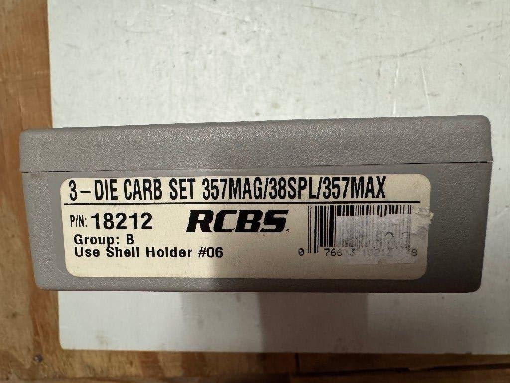 Rcbs die-set carb 357/38 herlaad, Ophalen, Zo goed als nieuw