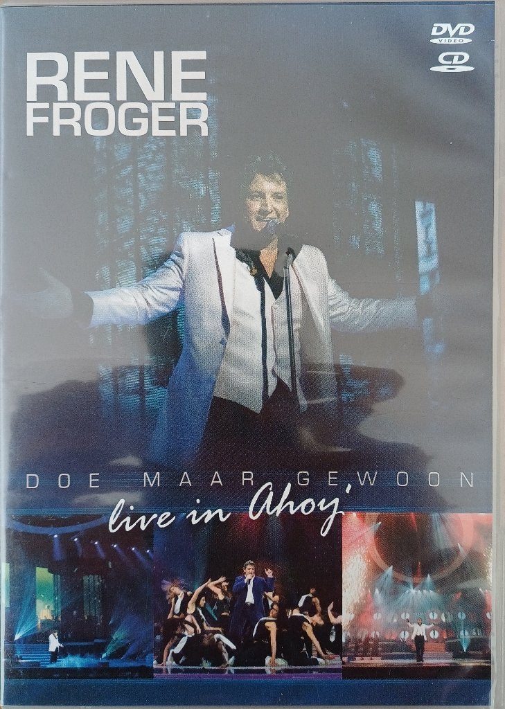DVD + 2 CD's Rene Froger - Doe maar gewoon, live in Ahoy, Alle leeftijden, Ophalen of Verzenden, Zo goed als nieuw