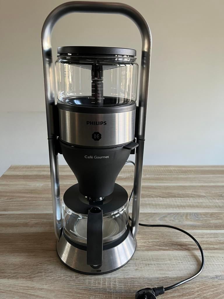 Philips DE Cafe gourmet, Witgoed en Apparatuur, Koffiezetapparaten, 10 kopjes of meer, Ophalen, Zo goed als nieuw, Koffiemachine