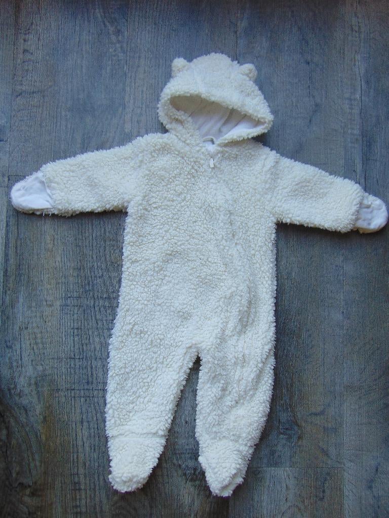 Prénatal newborn berenpak teddy lange mouwen effen wit 56, Kinderen en Baby's, Ophalen of Verzenden, Zo goed als nieuw, Prenatal