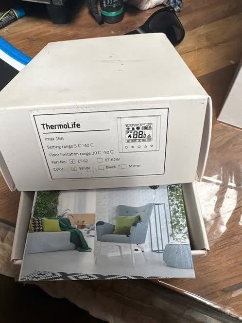 Vloerverwarming plus thermostaat, Ophalen, Minder dan 30 cm, Overige typen, Nieuw