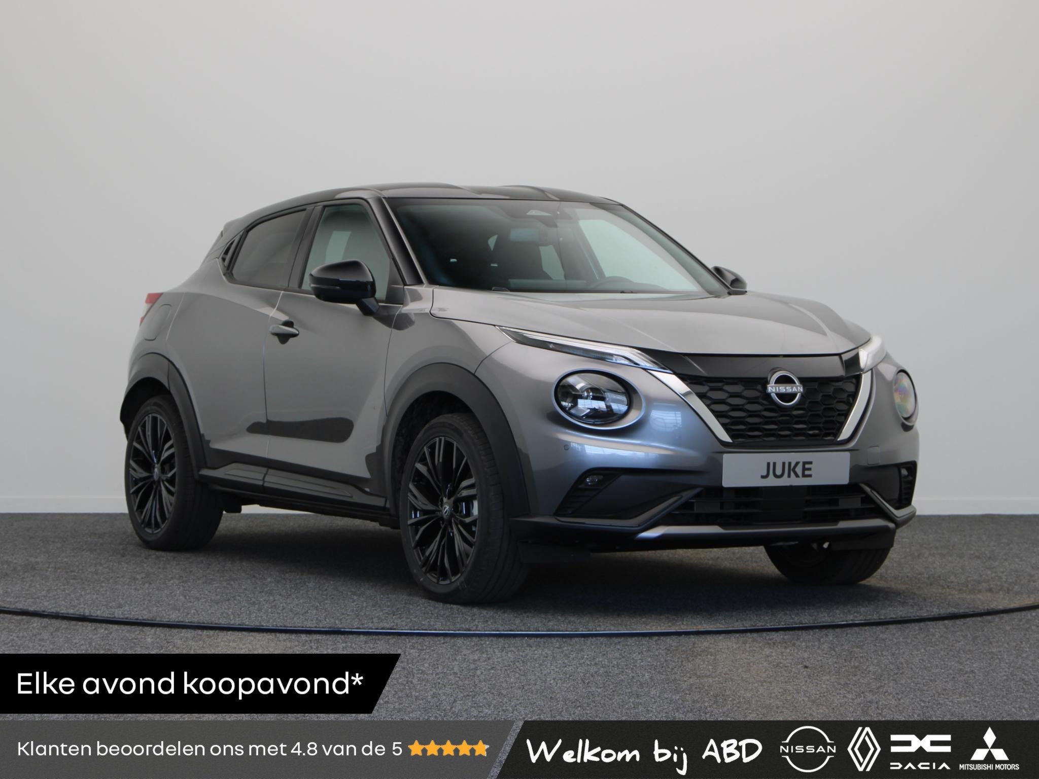 Nissan Juke 1.6 Hybrid N-Design | Automaat | Stoel en Stuur, Auto's, Dealer onderhouden, Stof, Origineel Nederlands, Bedrijf