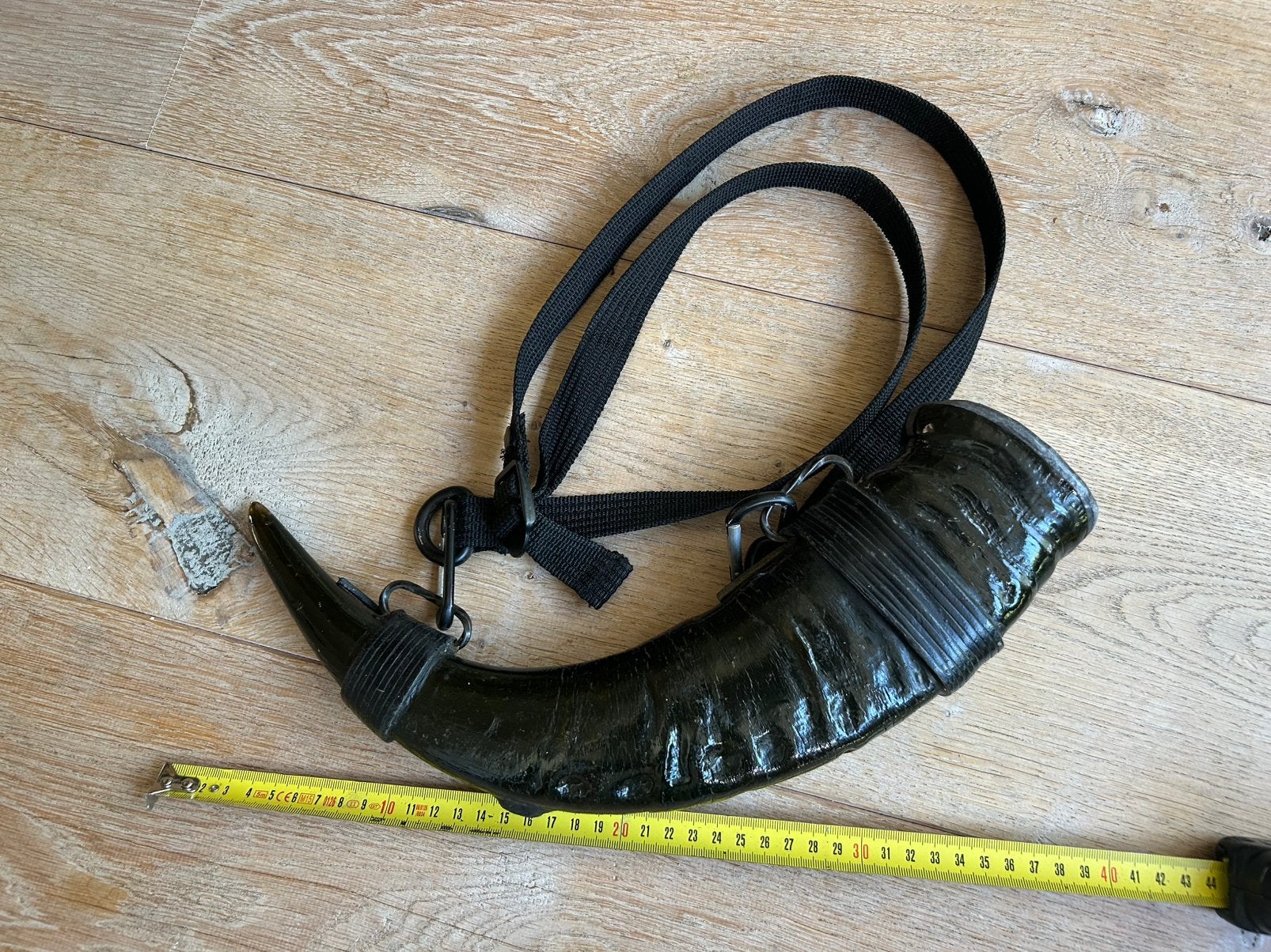 Buffelhoorn jachthoorn pre-historisch blaasinstrument LOTR, Ophalen of Verzenden, Gebruikt