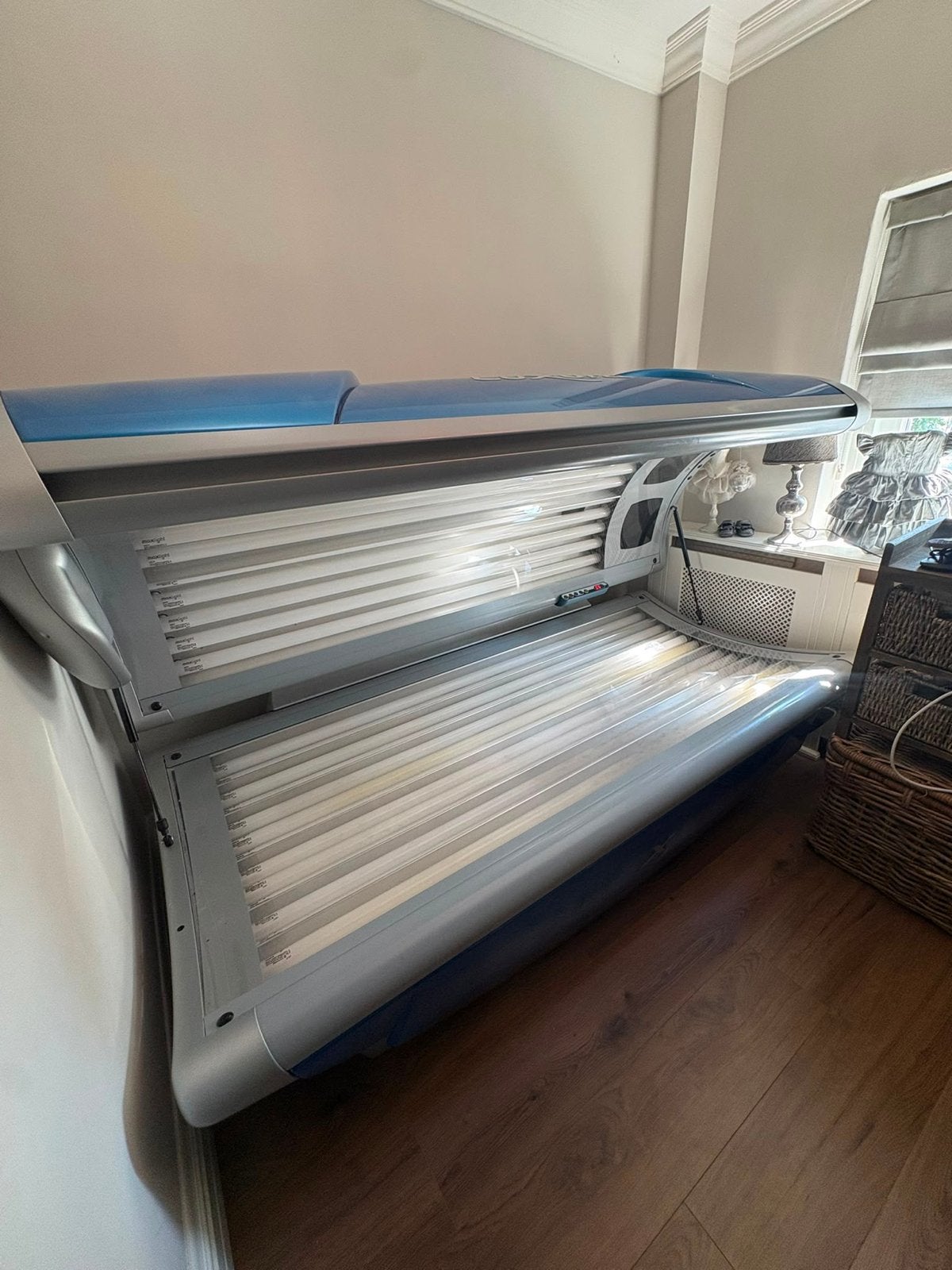 Zonnebank Hapro Luxura X3 28 SLI - Zeer nette staat, Witgoed en Apparatuur, Zonnebanken en Gezichtsbruiners, Ophalen of Verzenden