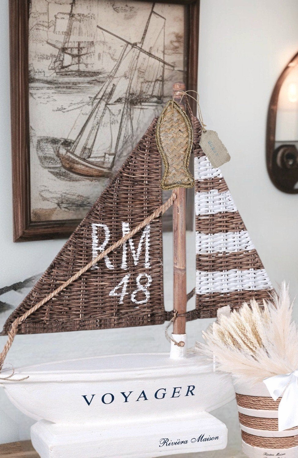 Rivièra maison boot & RM vis & RM bloempot, Ophalen
