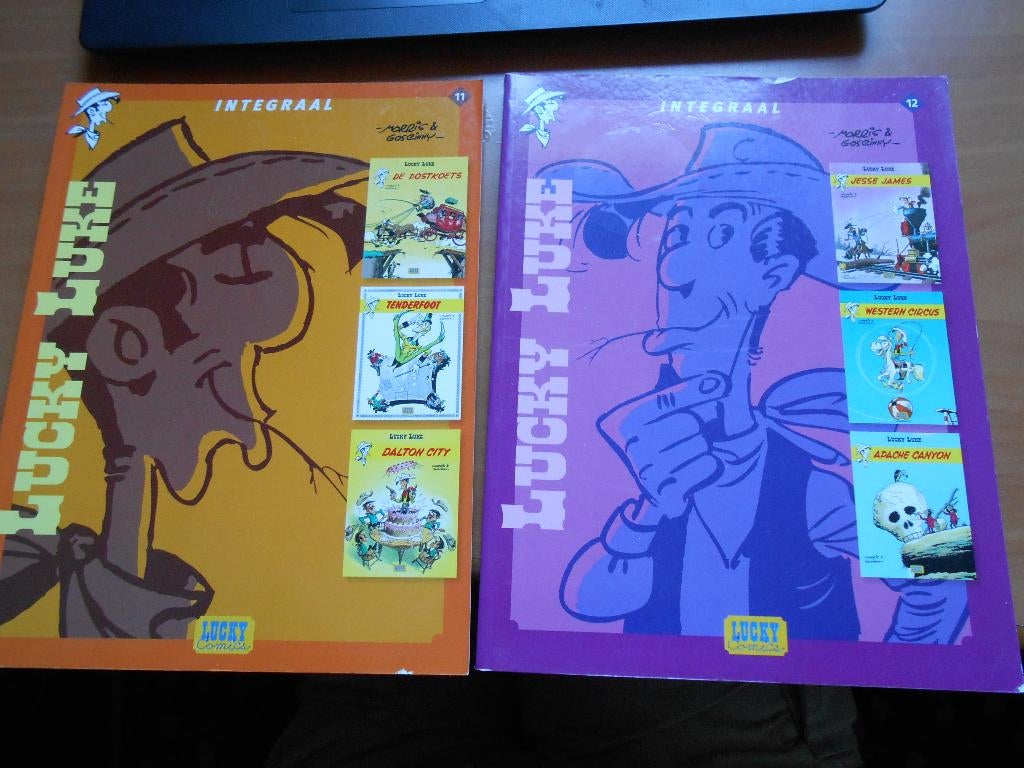 Lucky Luke integraalserie 11 en 12 (bevat elk 3 albums), Boeken, Stripboeken, Meerdere stripboeken, Ophalen of Verzenden, Nieuw
